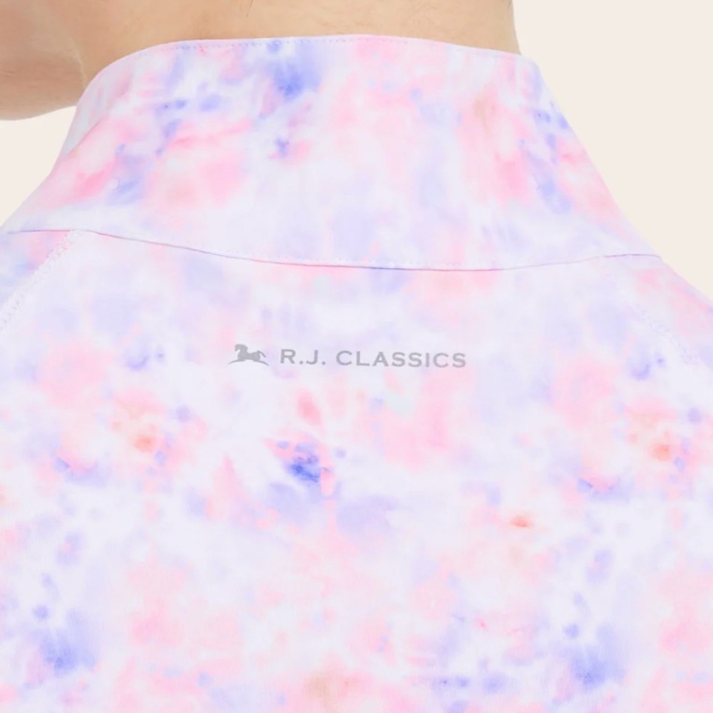 RJ Classics Women's Floral Short Sleeve Top . Horseback riding shirt. - Picture 4 of 9